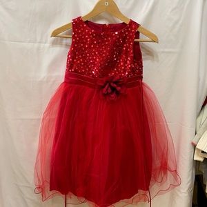Girls red dress